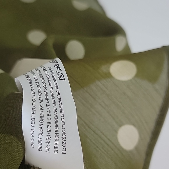 CHRISELLE LIM Olive Cream Cowl Neck Camisole and Side Rouched Split Skirt Set - Picture 6 of 10